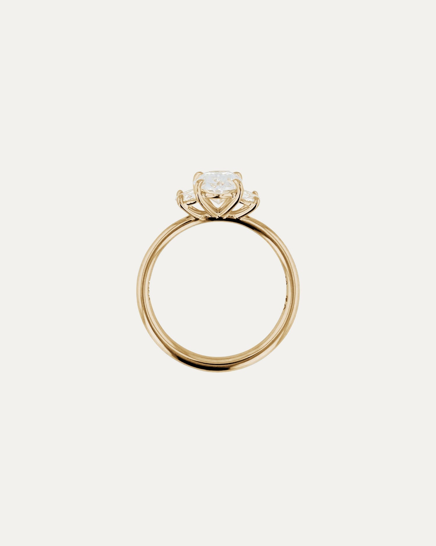Solitaire-Oval Lab Grown Diamond Engagement Ring