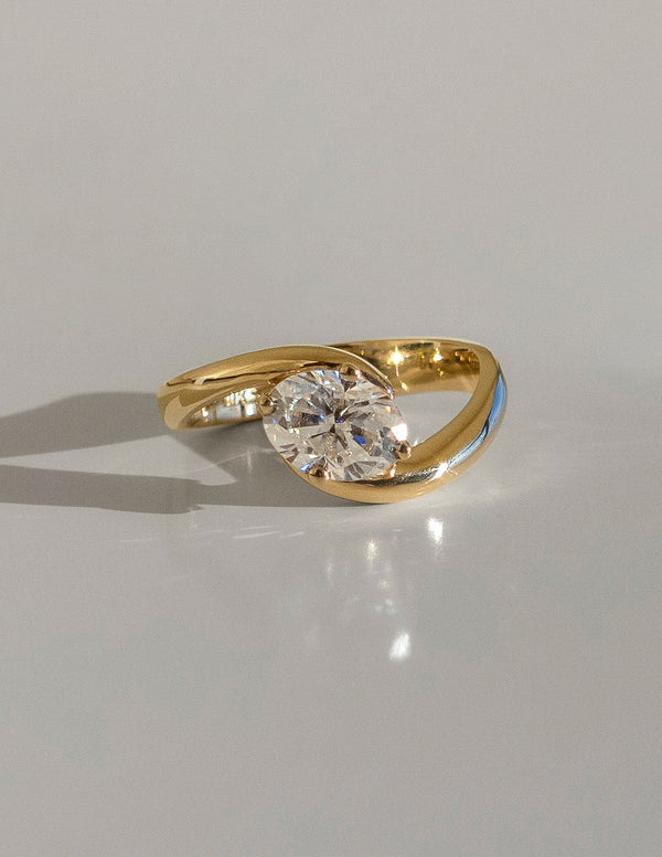 East West Solitaire Rapture-Oval Lab Grown Diamond Engagement Ring - Solitaire-Oval Lab Grown Diamond Engagement Ring