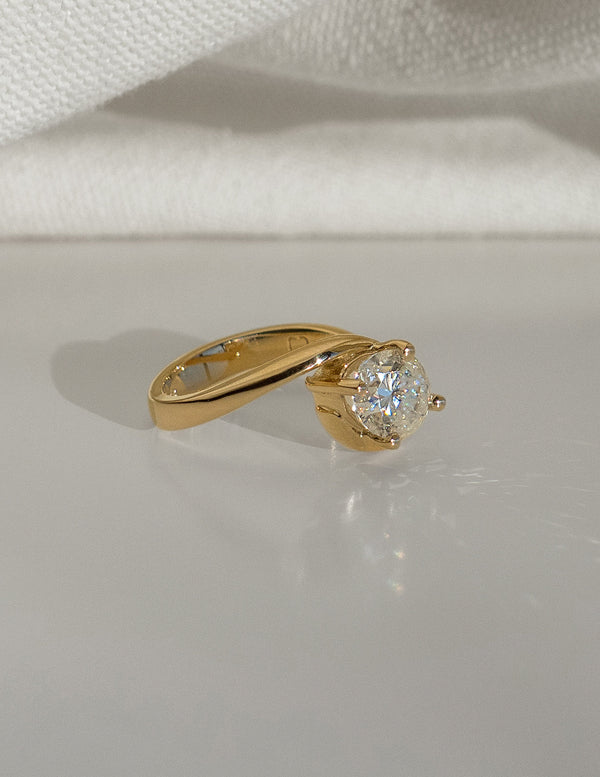 East West Solitaire Rapture-Oval Lab Grown Diamond Engagement Ring - Solitaire-Oval Lab Grown Diamond Engagement Ring