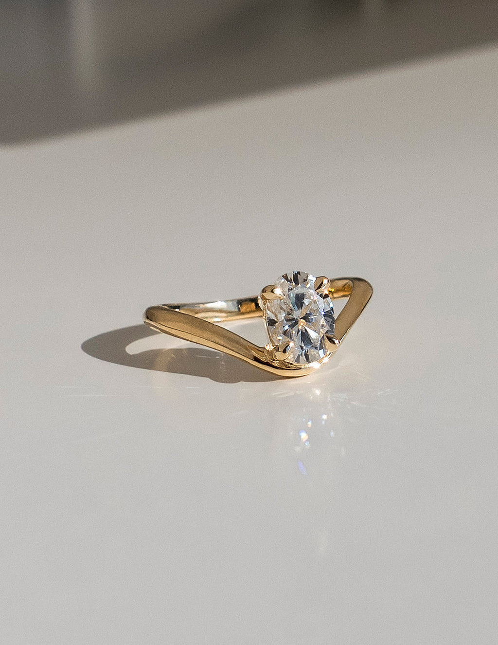 Solitaire-Oval Lab Grown Diamond Engagement Ring