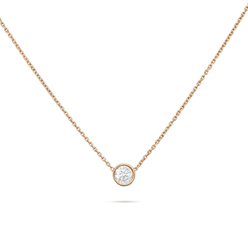 Solitaire- 1.0 CT Oval Lab Grown Diamond Necklace