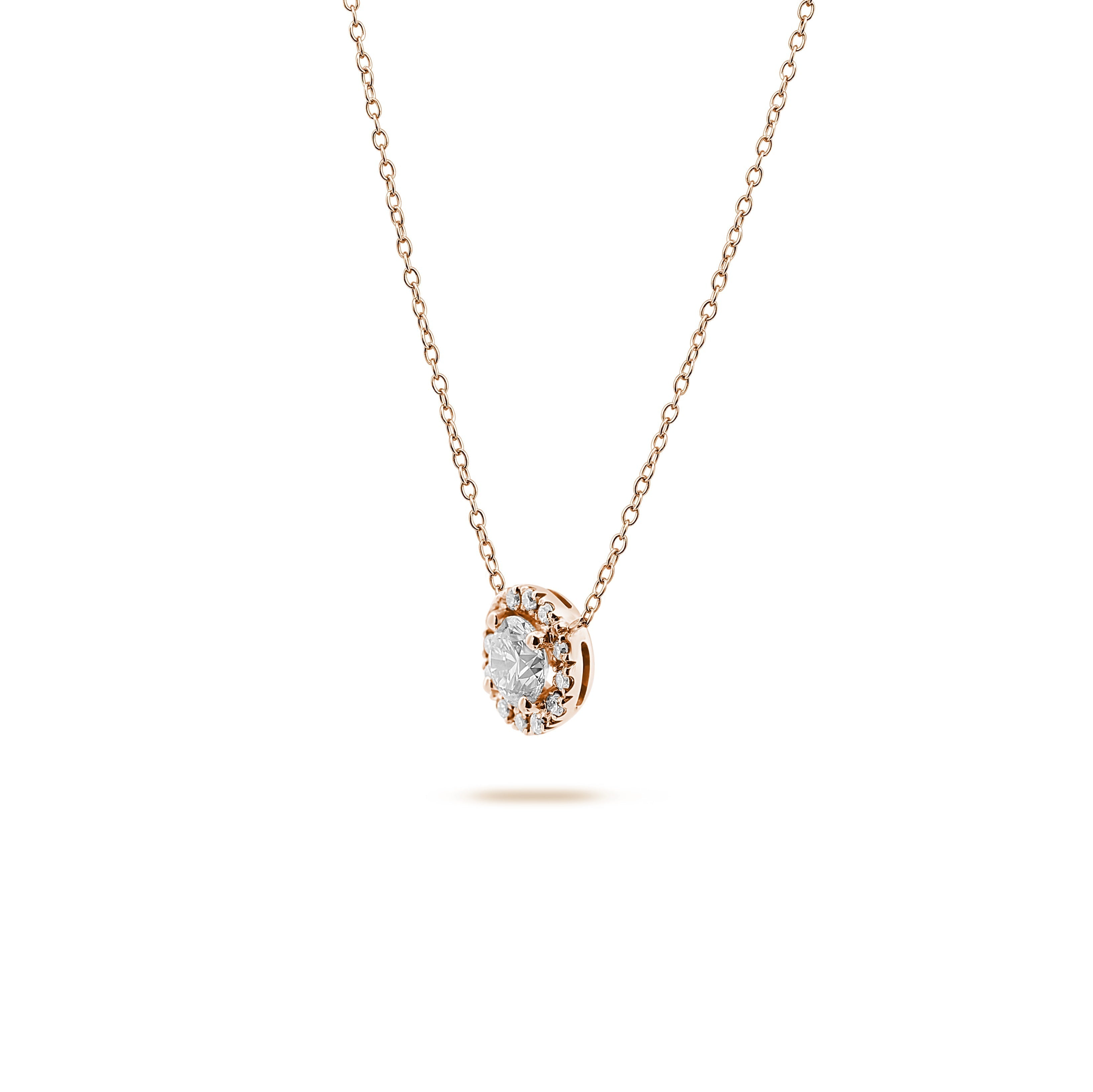 Solitaire- 1.0 CT Oval Lab Grown Diamond Necklace