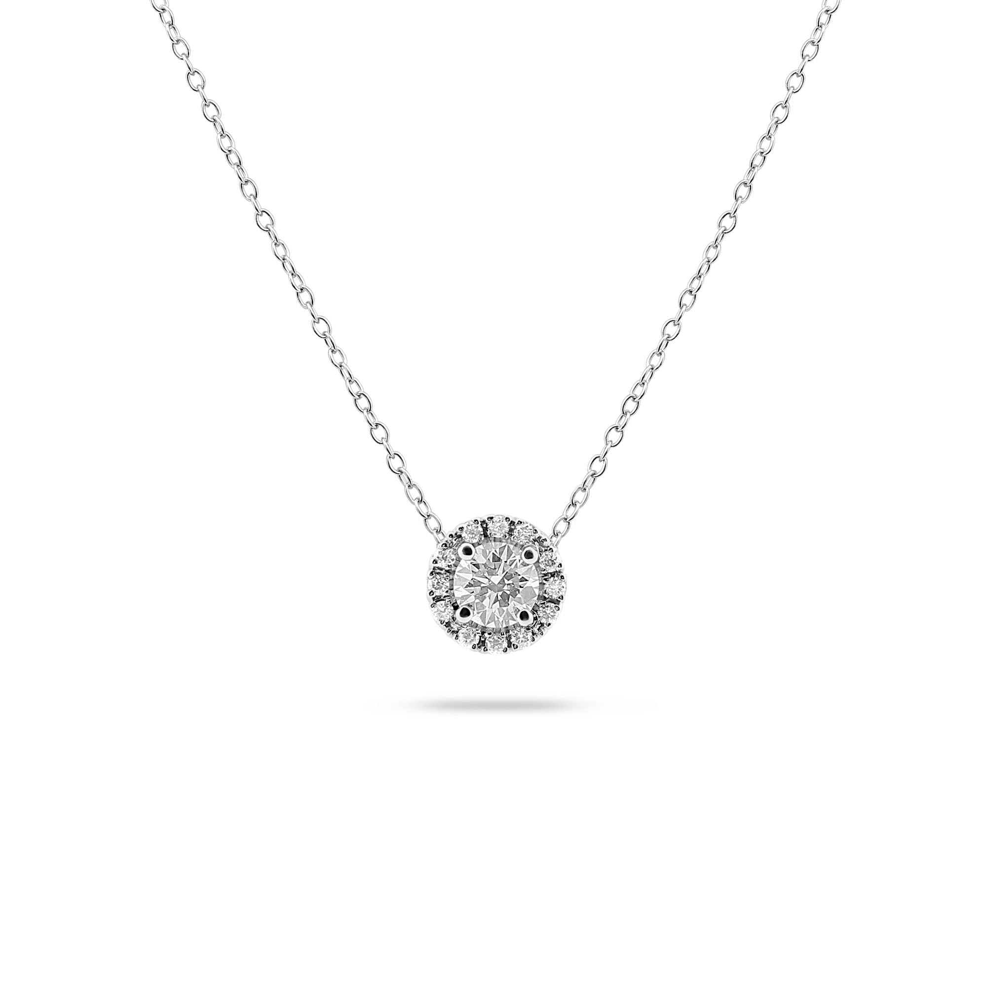 Solitaire- 1.0 CT Oval Lab Grown Diamond Necklace