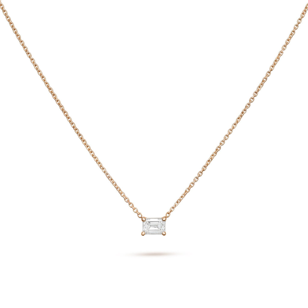 Solitaire- 1.0 CT Oval Lab Grown Diamond Necklace
