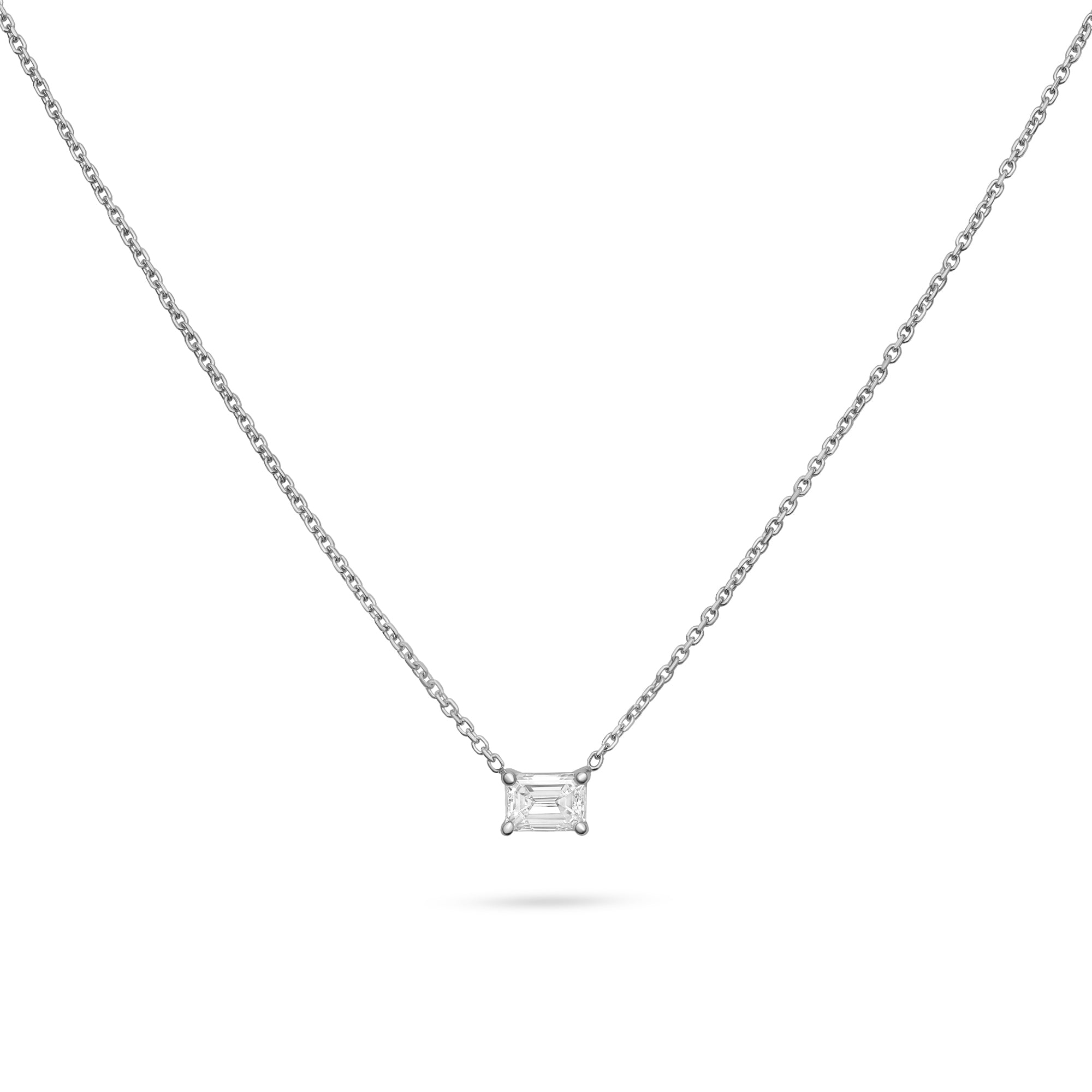 Solitaire- 1.0 CT Oval Lab Grown Diamond Necklace
