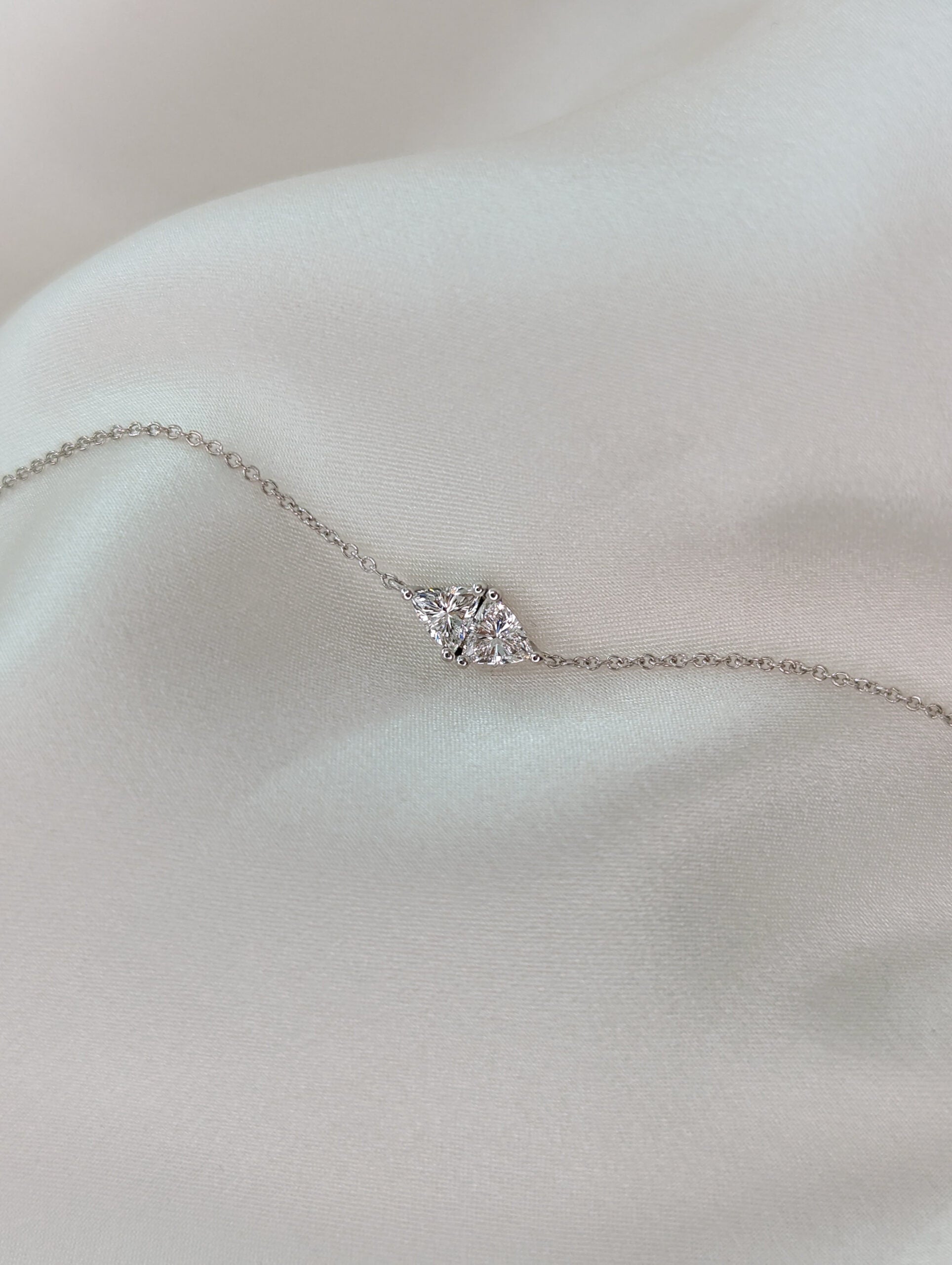 Toi Et Moi-0.3 CT Trillion Lab Grown Diamond Bracelets