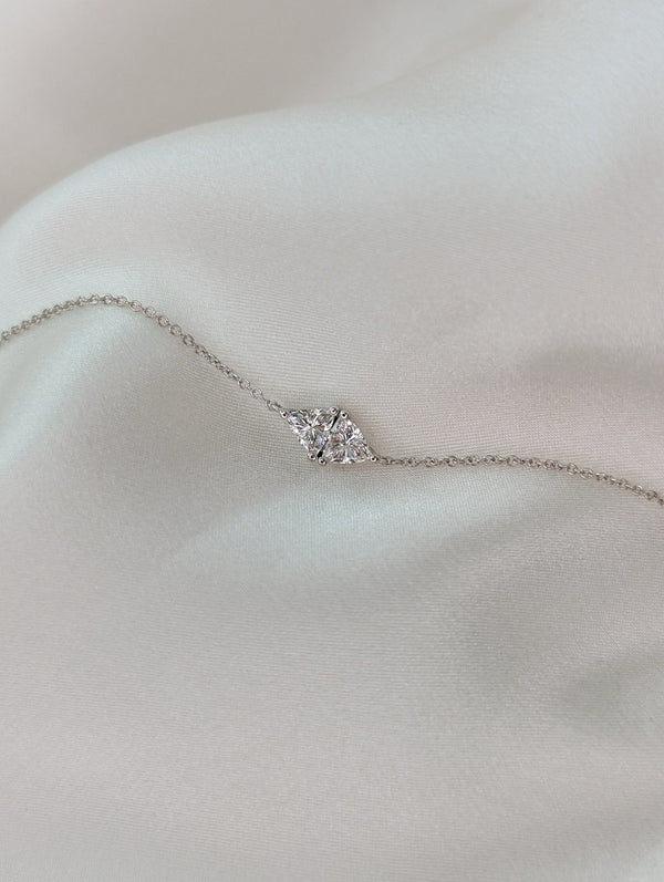 Toi Et Moi-0.3 CT Trillion Lab Grown Diamond Bracelets - Toi Et Moi-0.3 CT Trillion Lab Grown Diamond Bracelets