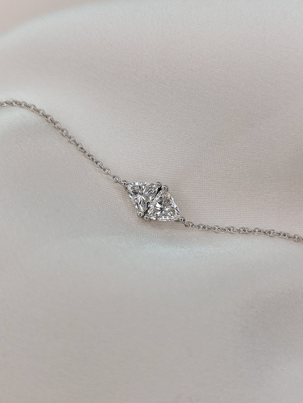 Toi Et Moi-0.3 CT Trillion Lab Grown Diamond Bracelets