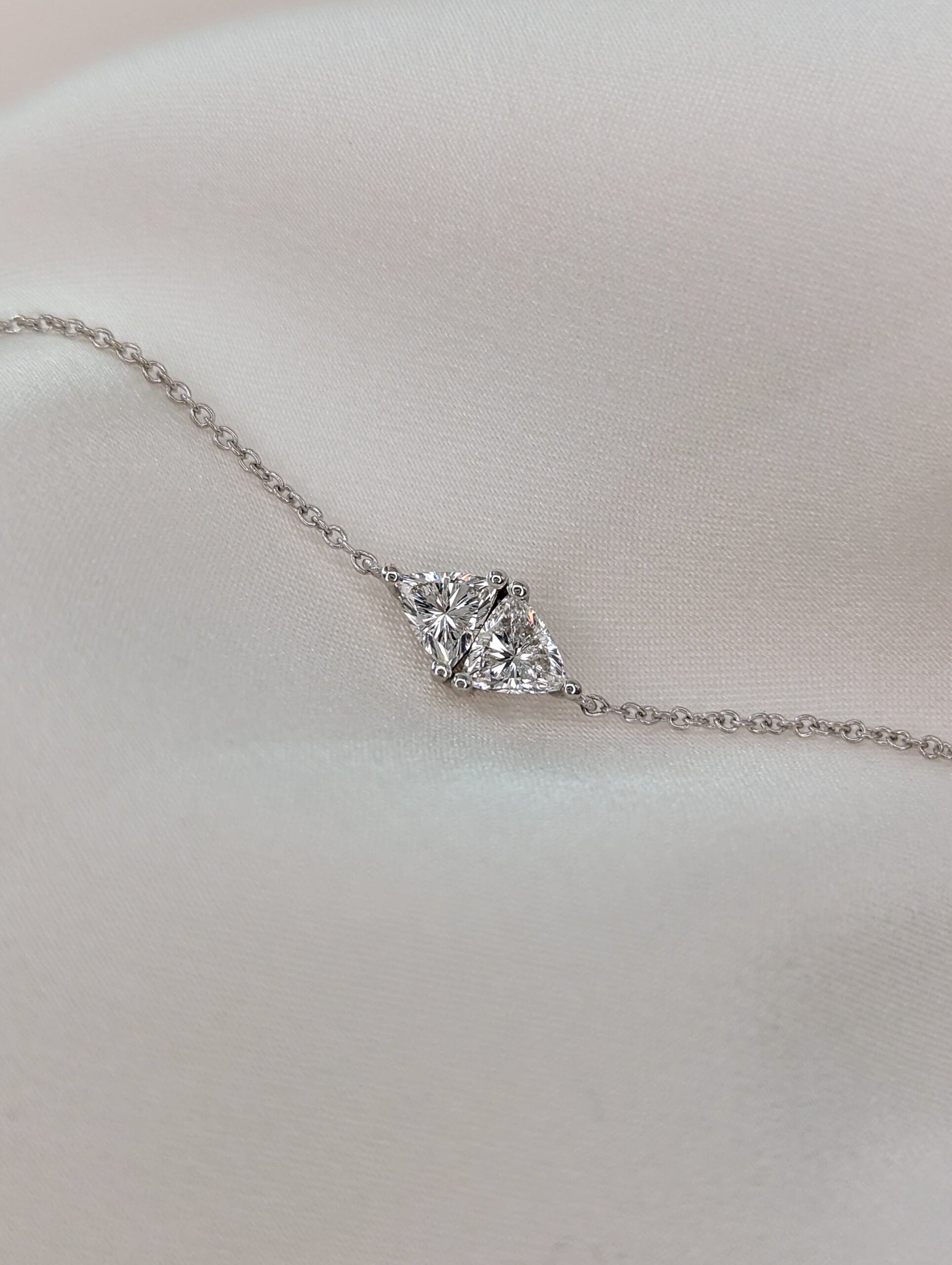 Toi Et Moi-0.3 CT Trillion Lab Grown Diamond Bracelets