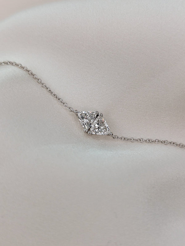 Toi Et Moi-0.3 CT Trillion Lab Grown Diamond Bracelets - Toi Et Moi-0.3 CT Trillion Lab Grown Diamond Bracelets