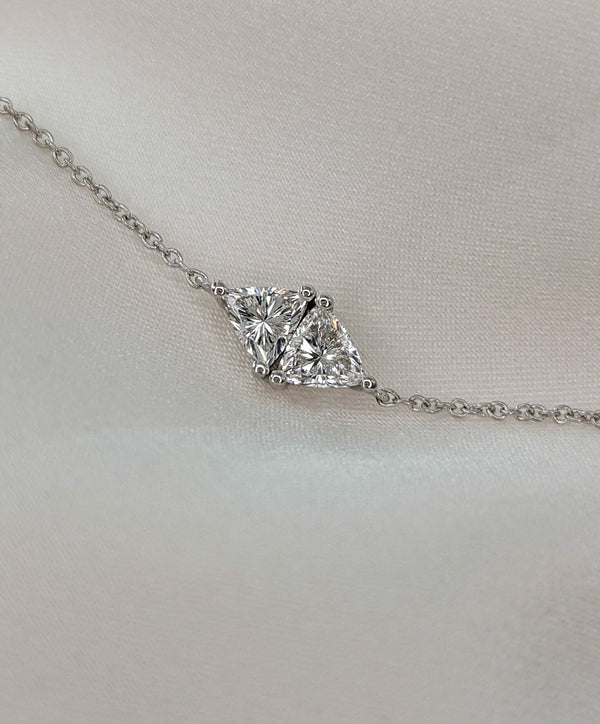 Toi Et Moi-0.3 CT Trillion Lab Grown Diamond Bracelets - Toi Et Moi-0.3 CT Trillion Lab Grown Diamond Bracelets
