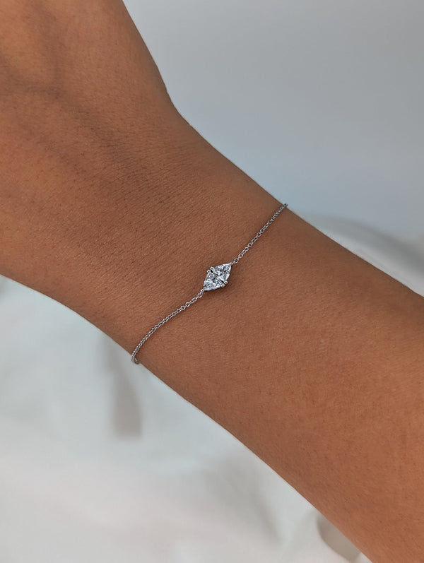 Toi Et Moi-0.3 CT Trillion Lab Grown Diamond Bracelets - Toi Et Moi-0.3 CT Trillion Lab Grown Diamond Bracelets