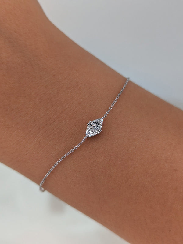 Toi Et Moi-0.3 CT Trillion Lab Grown Diamond Bracelets - Toi Et Moi-0.3 CT Trillion Lab Grown Diamond Bracelets