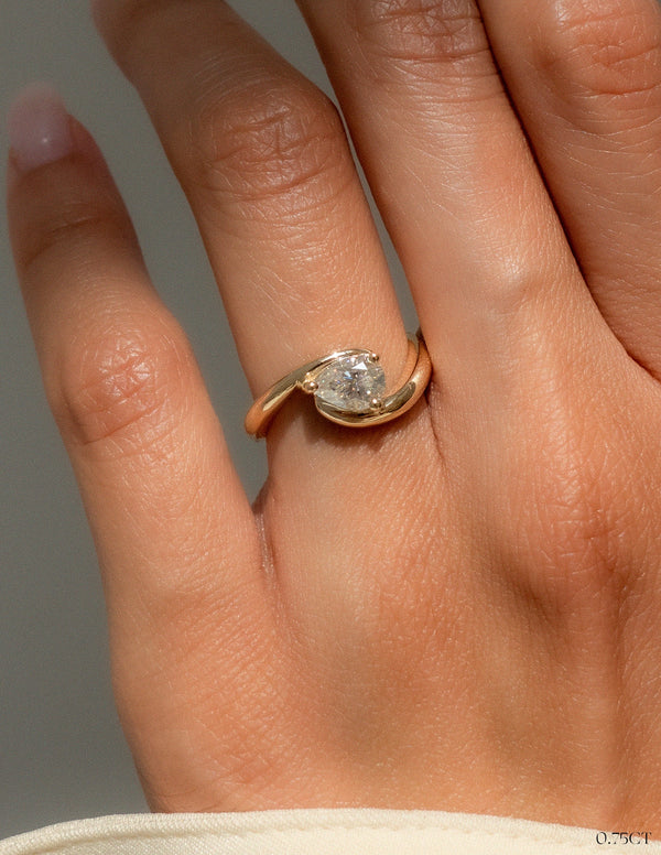 Solitaire Rapture-Pear Lab Grown Diamond Engagement Ring - Solitaire-Oval Lab Grown Diamond Engagement Ring