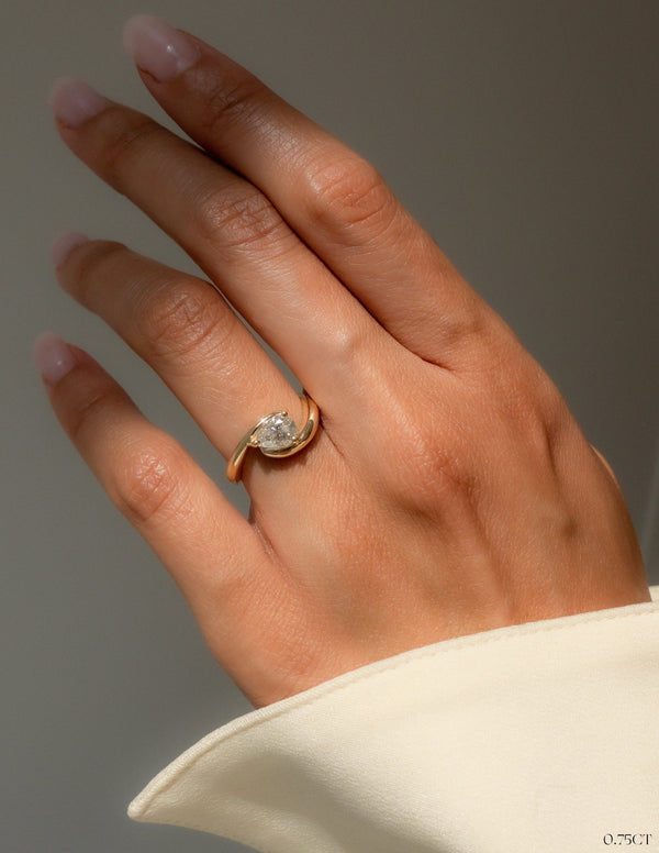 Solitaire Rapture-Pear Lab Grown Diamond Engagement Ring - Solitaire-Oval Lab Grown Diamond Engagement Ring