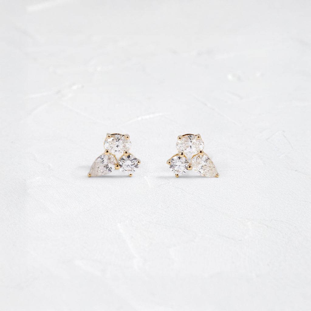 Solitaire- 1.0CT Oval Lab Grown Diamond Earrings