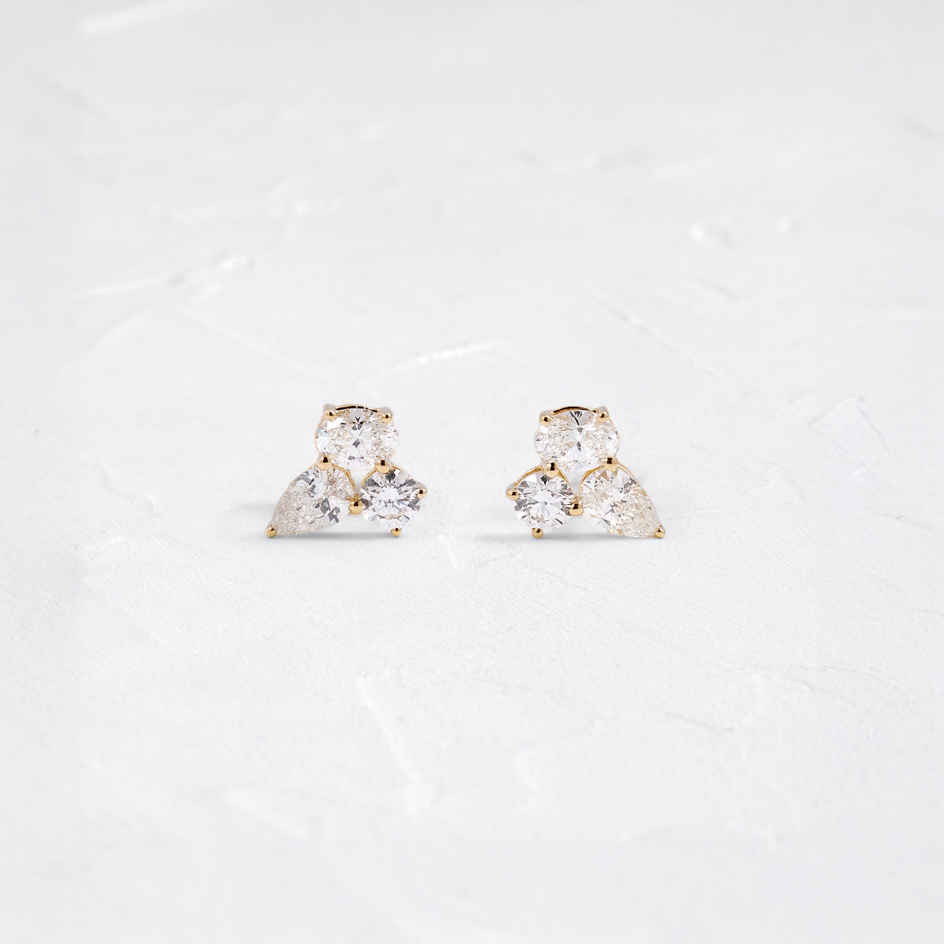 Solitaire- 1.0CT Oval Lab Grown Diamond Earrings