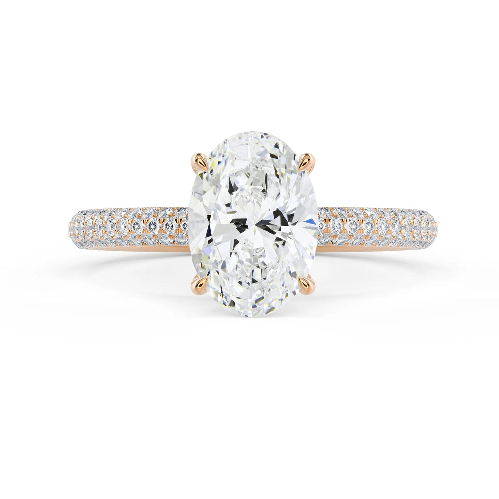Three Sided Pave Setting