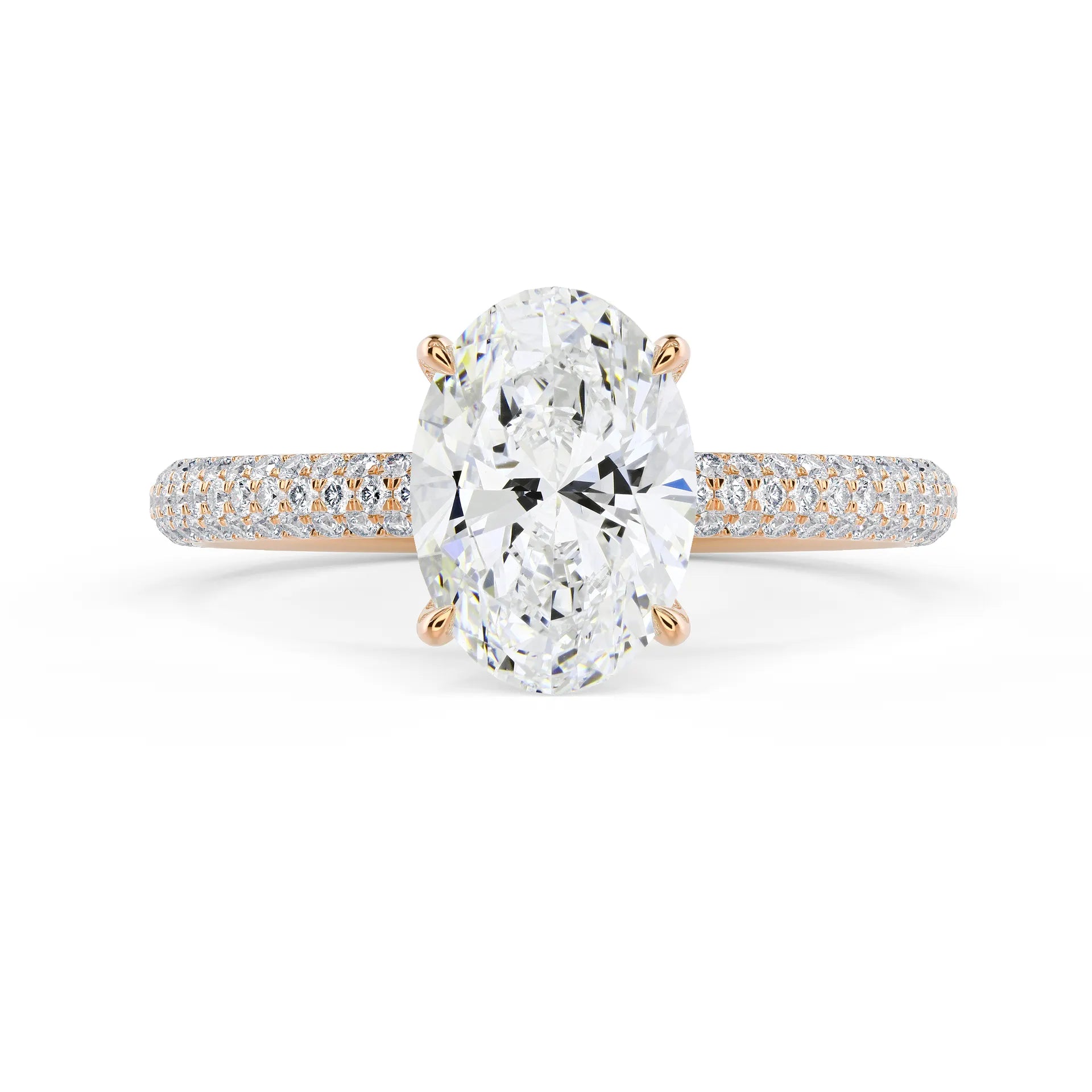 Three Sided Pave Setting