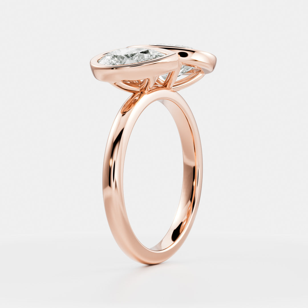 Solitaire-Oval Lab Grown Diamond Engagement Ring