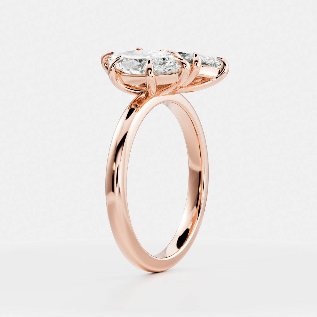 Solitaire-Oval Lab Grown Diamond Engagement Ring