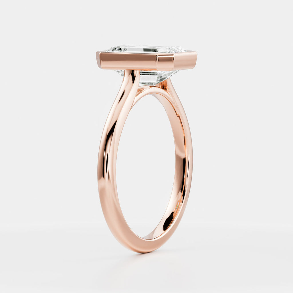 Solitaire-Oval Lab Grown Diamond Engagement Ring