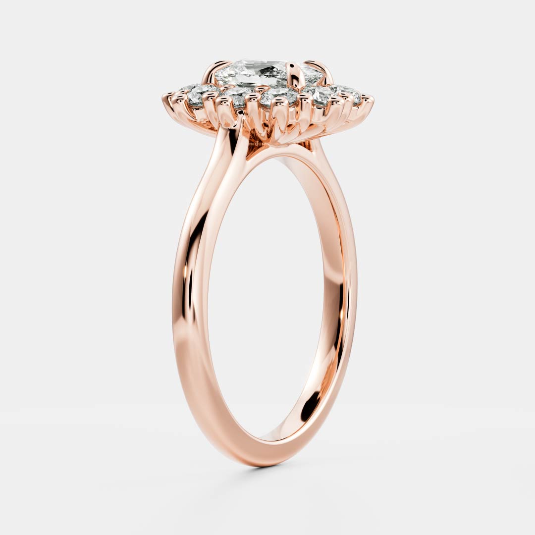 Solitaire- 1.0 CT Oval Moissanite Engagement Ring