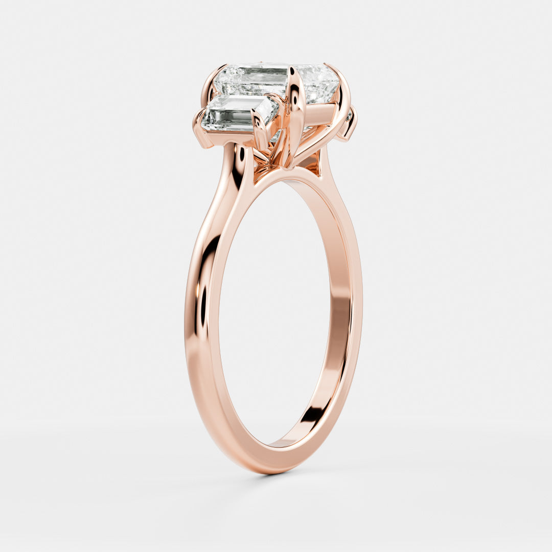 Solitaire- 1.0 CT Oval Moissanite Engagement Ring