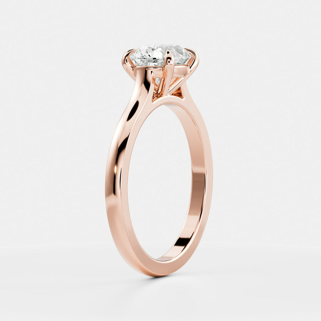 Solitaire-Oval Lab Grown Diamond Engagement Ring