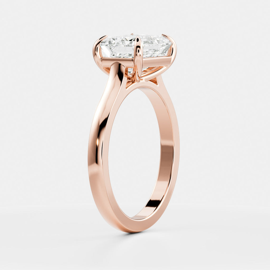 Solitaire-Oval Lab Grown Diamond Engagement Ring