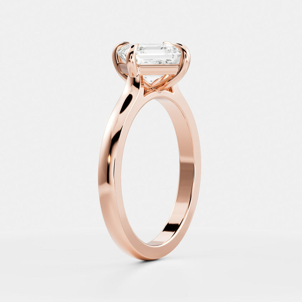 Solitaire- 1.0 CT Oval Moissanite Engagement Ring