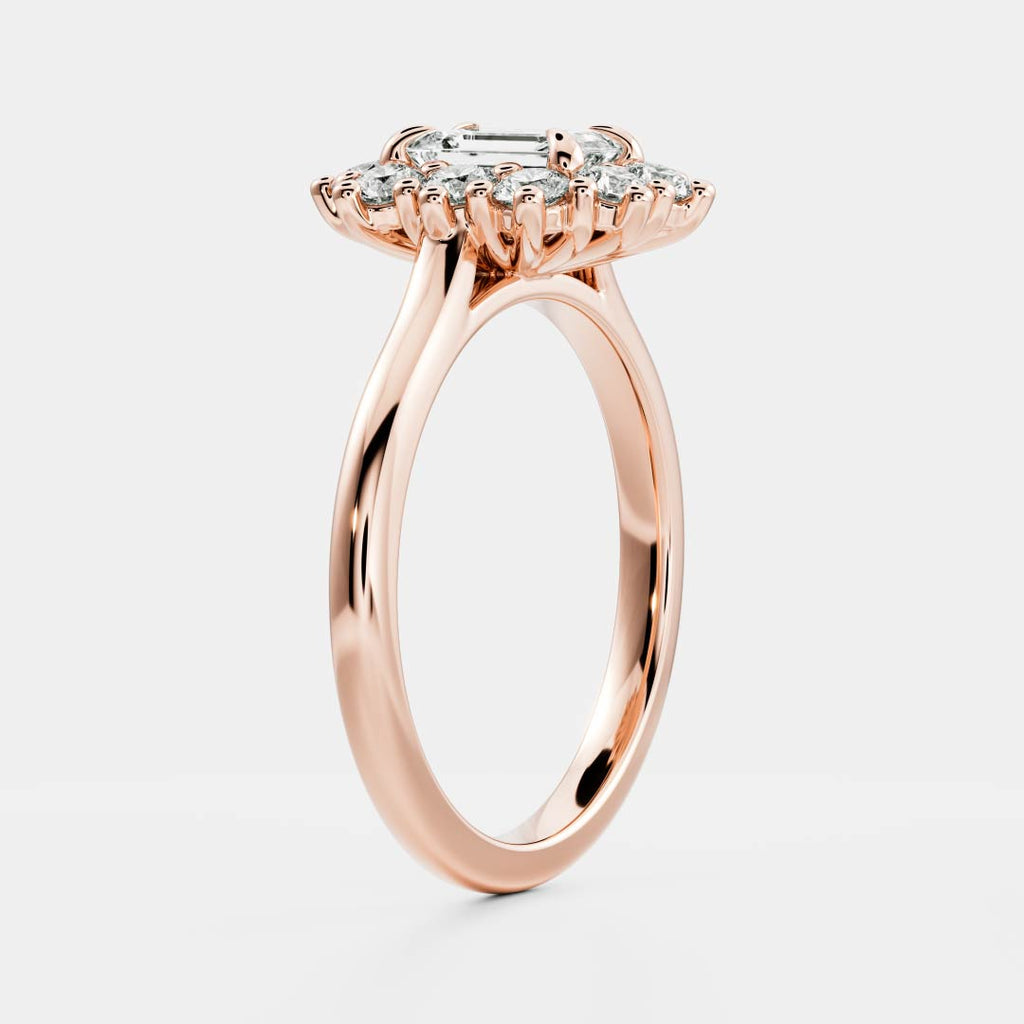 Solitaire- 1.0 CT Oval Moissanite Engagement Ring