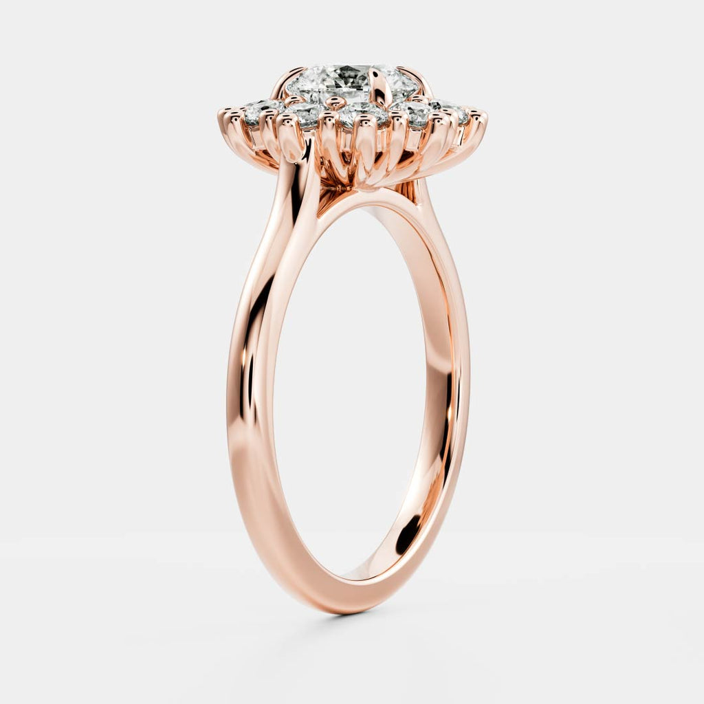 Solitaire-Oval Lab Grown Diamond Engagement Ring