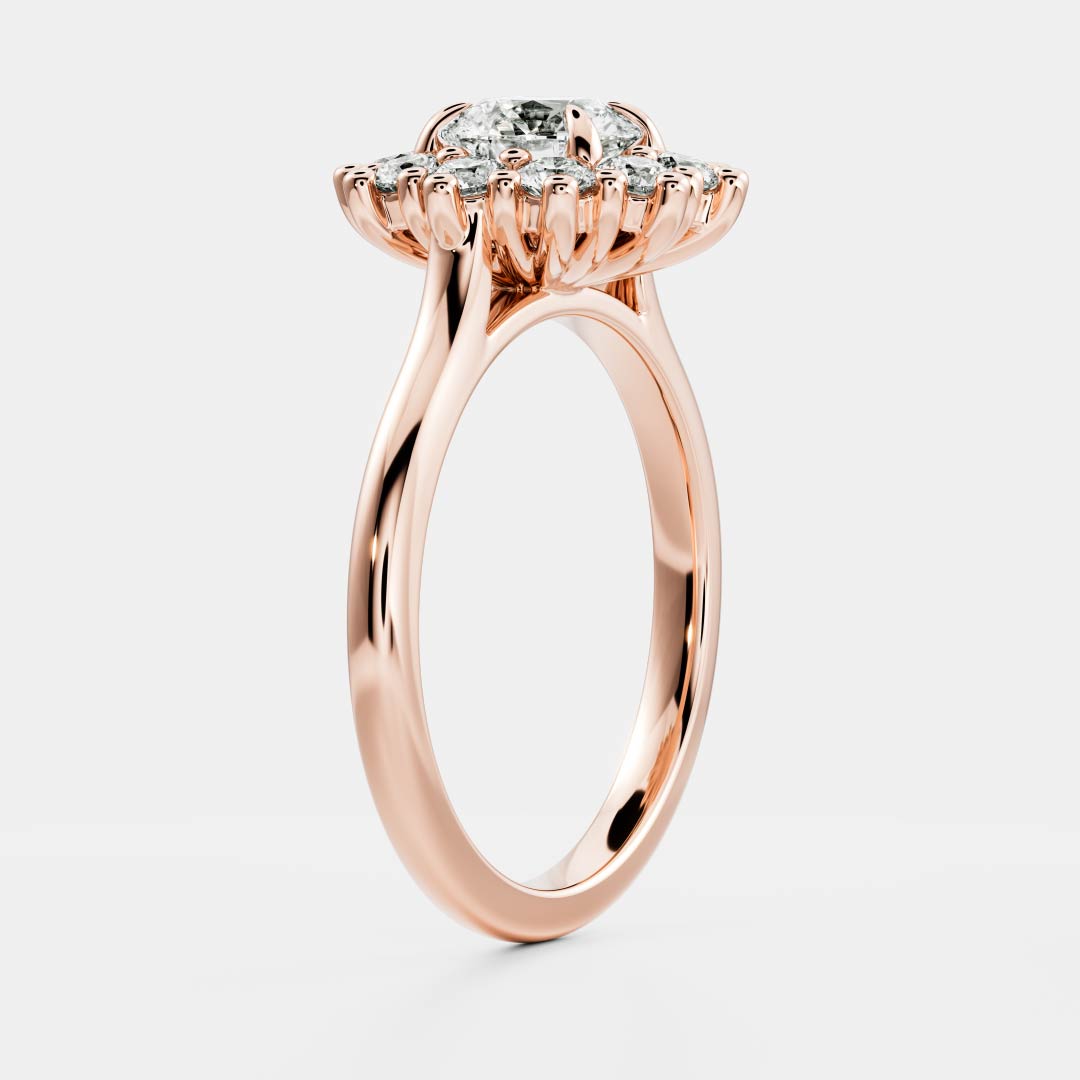 Solitaire- 1.0 CT Oval Moissanite Engagement Ring