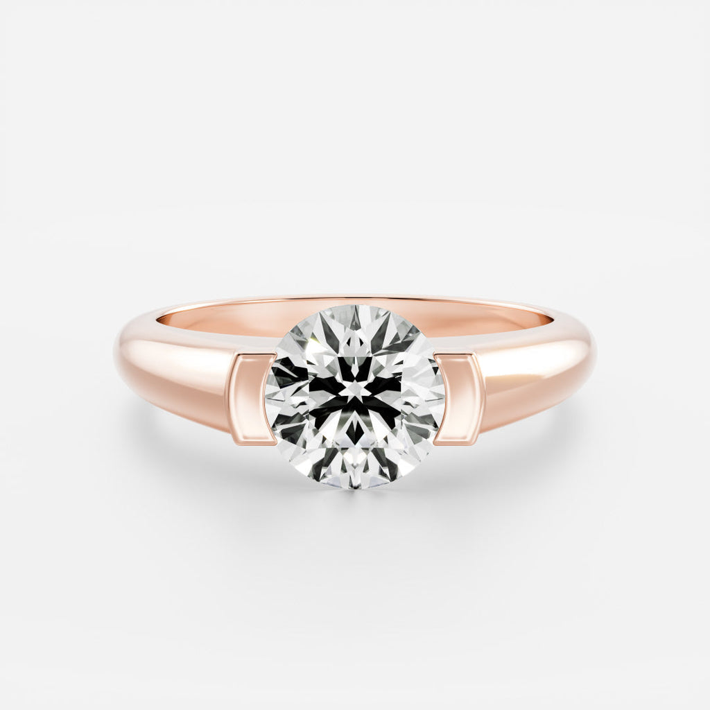 Solitaire- 1.0 CT Oval Moissanite Engagement Ring
