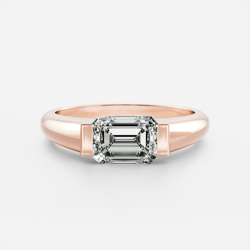 Solitaire- 1.0 CT Oval Moissanite Engagement Ring