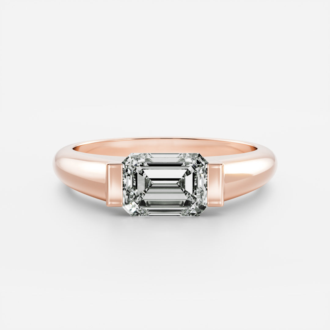 Solitaire- 1.0 CT Oval Moissanite Engagement Ring