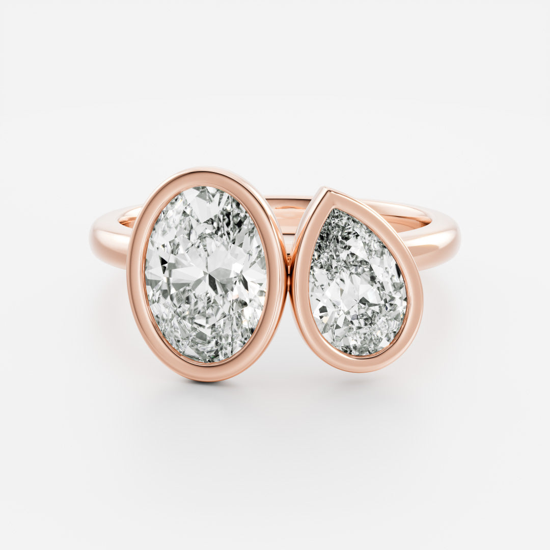 Solitaire- 1.0 CT Oval Moissanite Engagement Ring