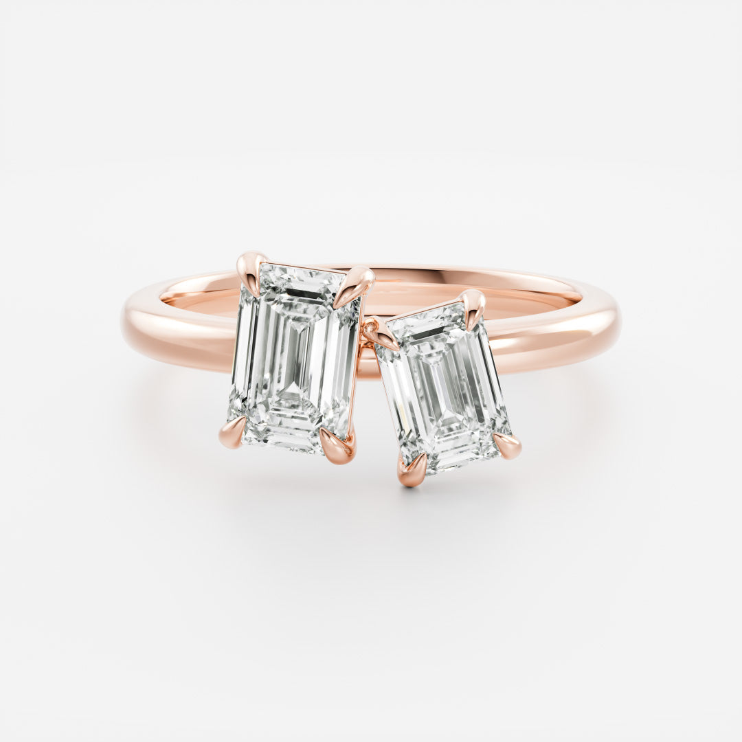 Solitaire- 1.0 CT Oval Moissanite Engagement Ring