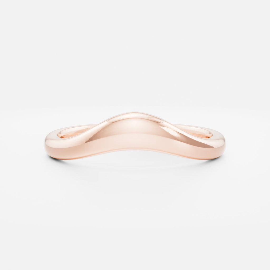 Plain Curved- Wedding Band