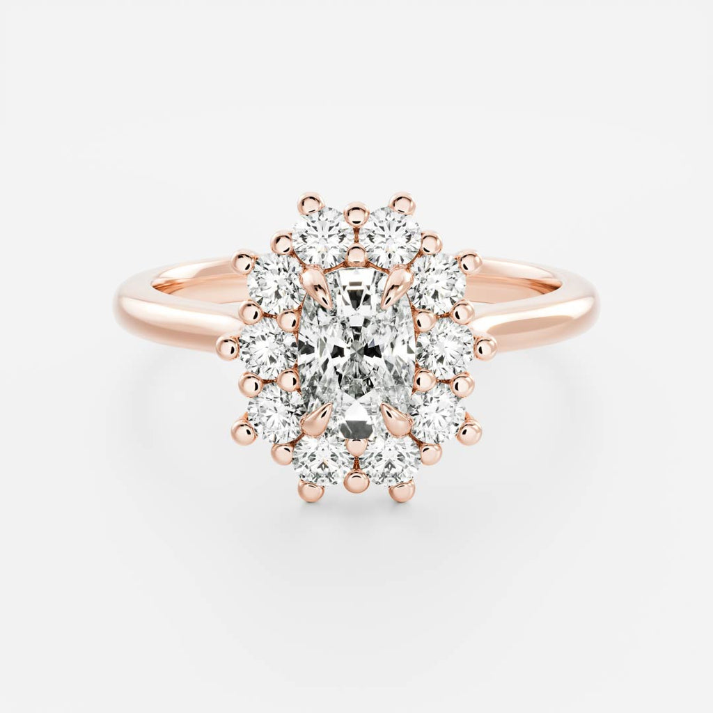 Solitaire- 1.0 CT Oval Moissanite Engagement Ring