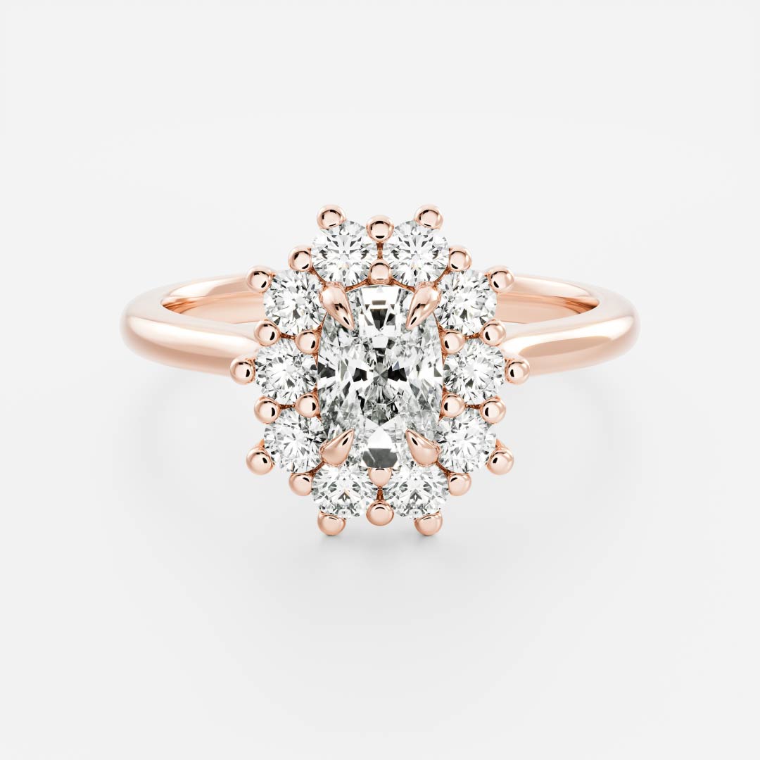 Solitaire- 1.0 CT Oval Moissanite Engagement Ring