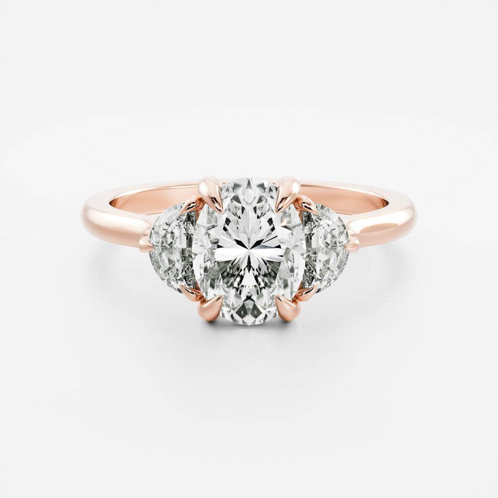 Solitaire-Oval Lab Grown Diamond Engagement Ring