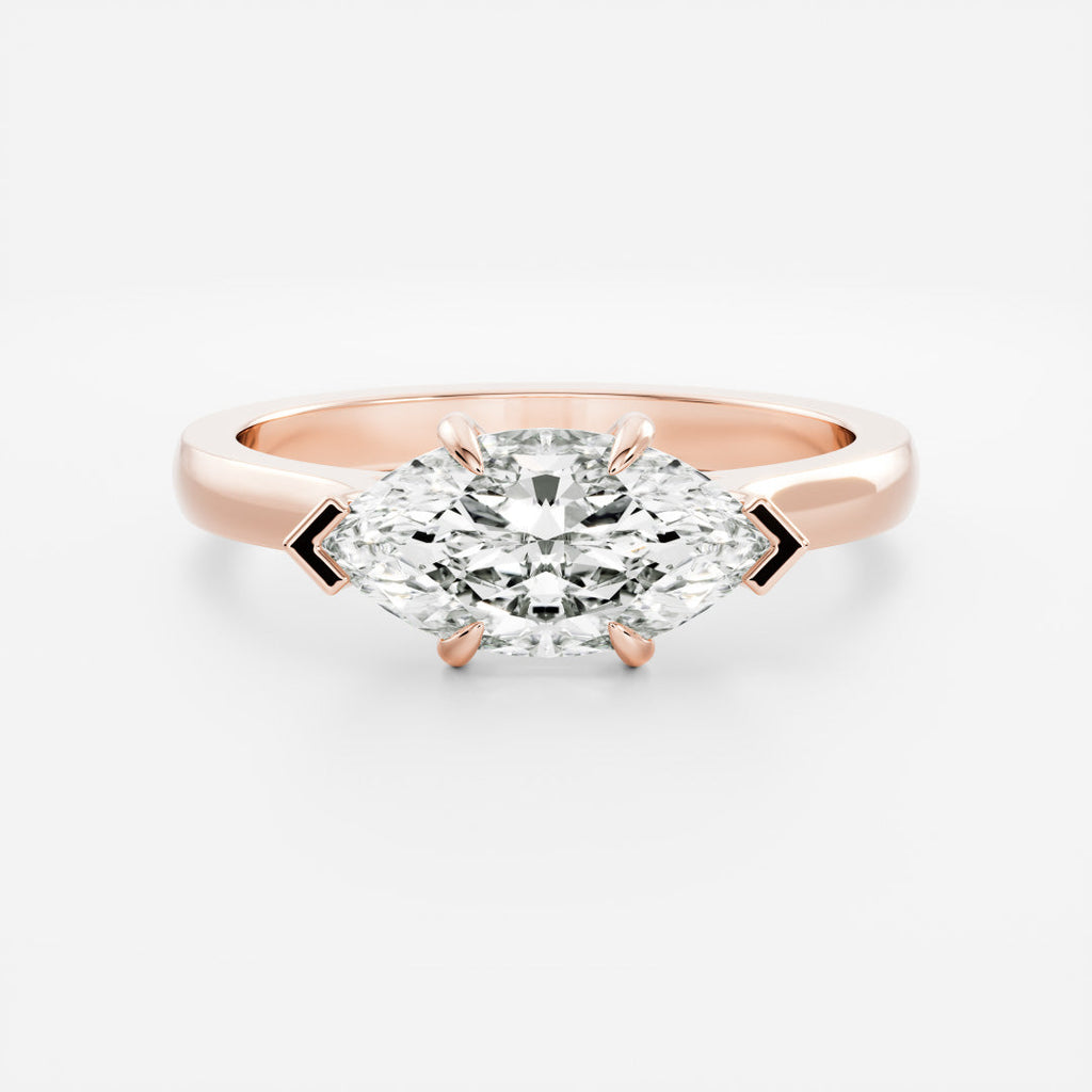 Solitaire-Oval Lab Grown Diamond Engagement Ring