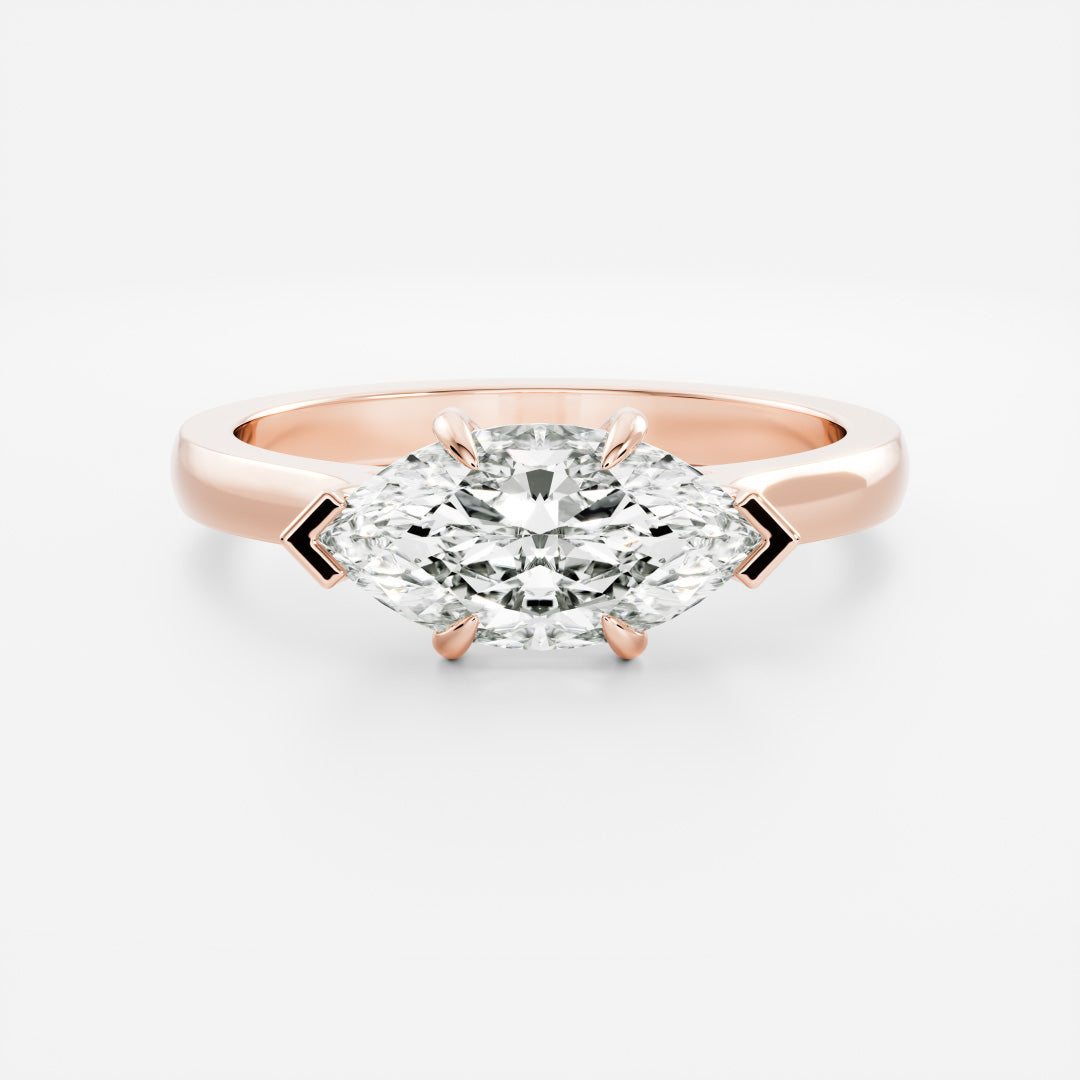 Solitaire-Oval Lab Grown Diamond Engagement Ring