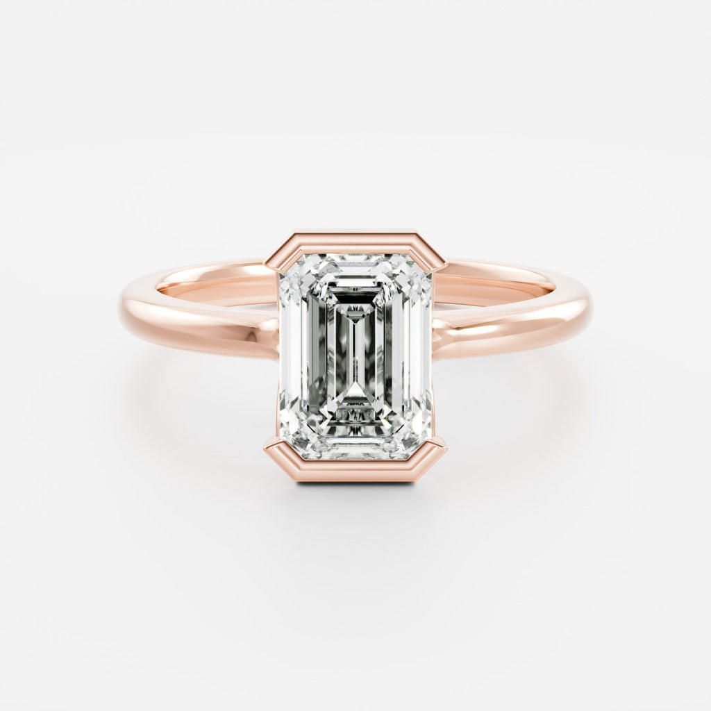Solitaire- 1.0 CT Oval Moissanite Engagement Ring