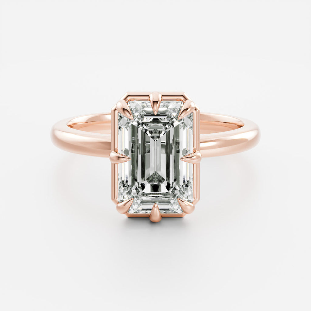 Solitaire- 1.0 CT Oval Moissanite Engagement Ring