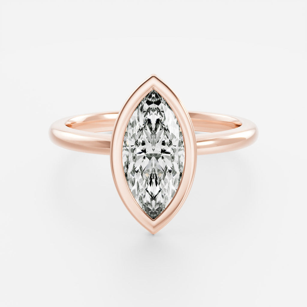 Solitaire-Oval Lab Grown Diamond Engagement Ring