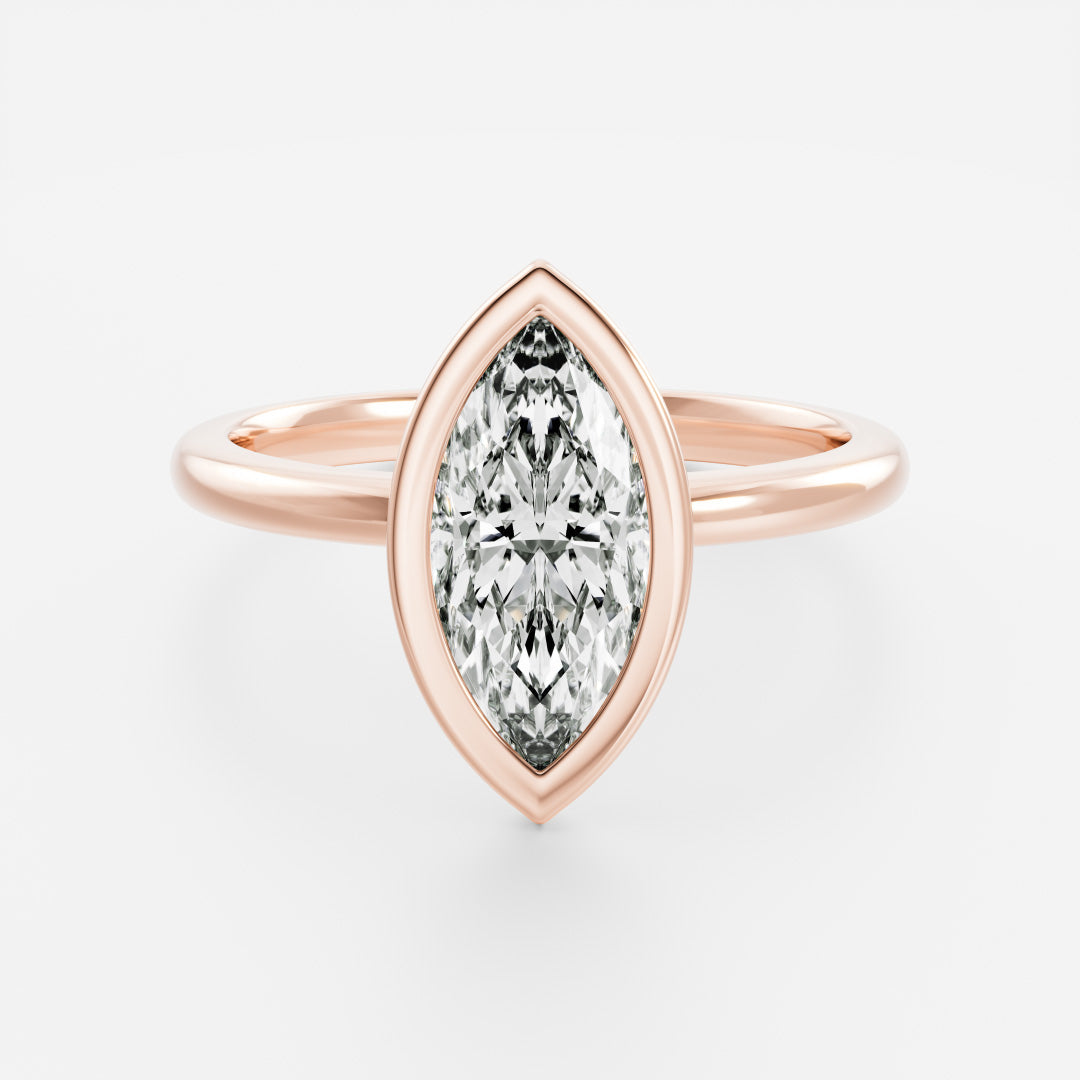 Solitaire-Oval Lab Grown Diamond Engagement Ring