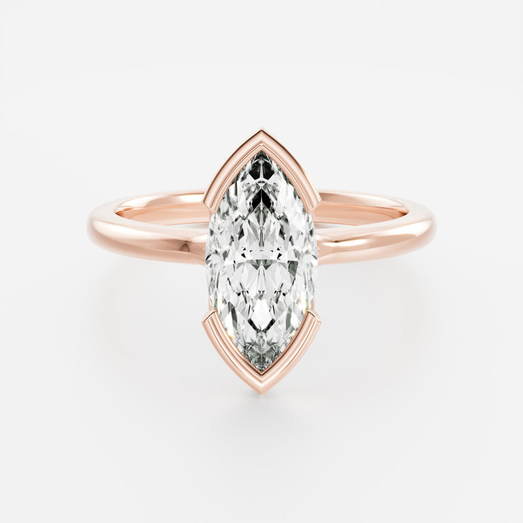 Solitaire- 1.0 CT Oval Moissanite Engagement Ring